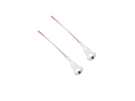 Ovicart 2x Panel Mount Pigtail Female Micro USB Cable To Open End, pack of 2